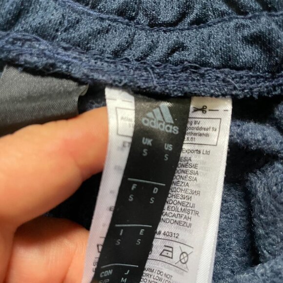 Adidas Sweatpants Men's Size Small Navy Blue Space Dye Training Outdoor Comfy - Picture 6 of 10